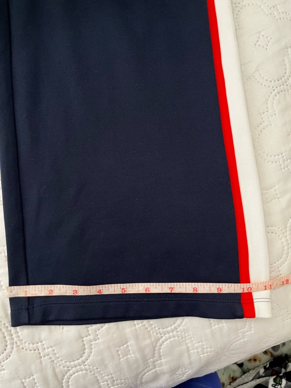 Tory Sport Navy Track Suit Set Jacket & Cropped Wide Leg Pants M - Picture 16 of 17